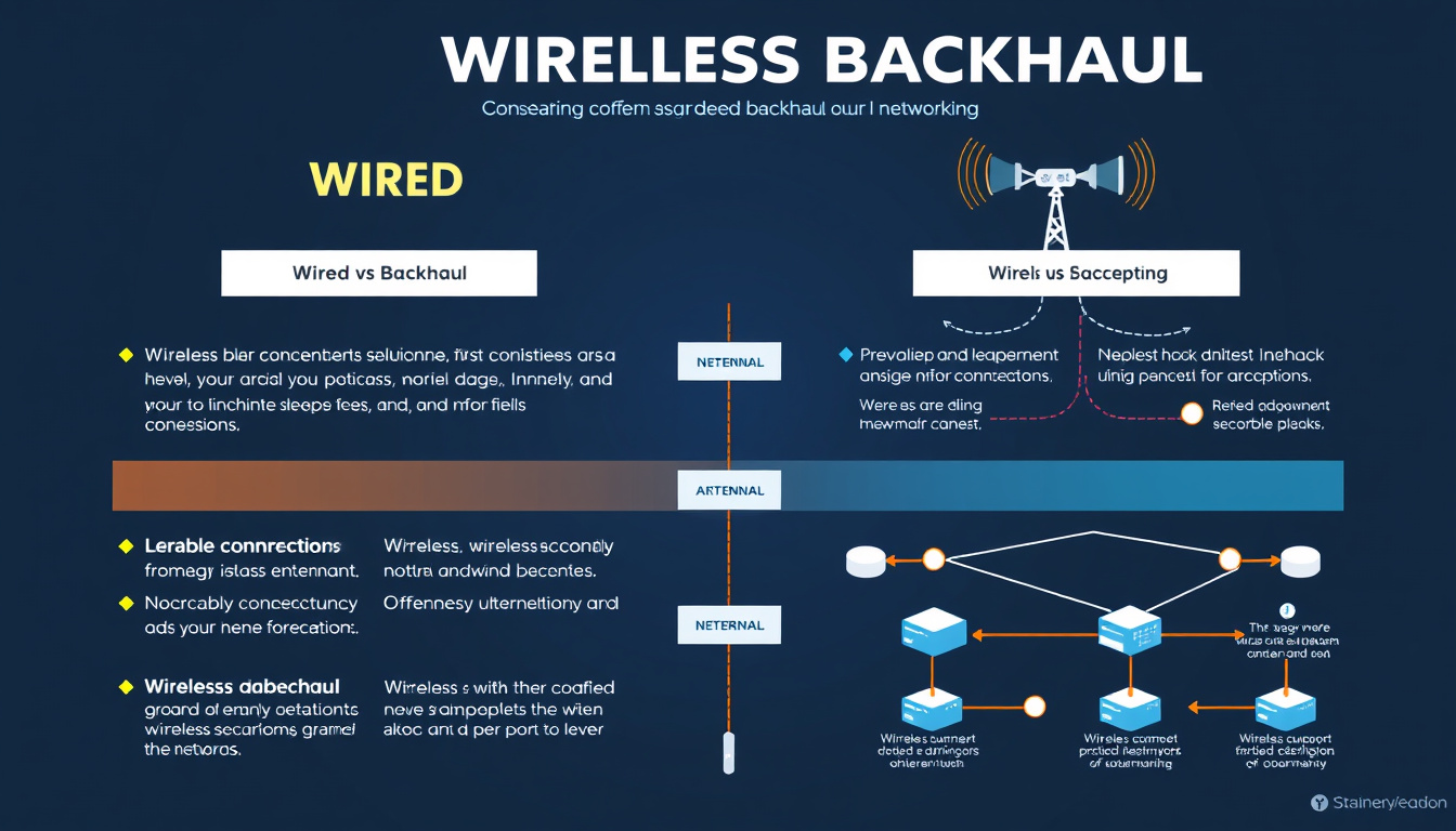 Wired vs. Wireless Backhaul: The Ultimate Guide to Choosing the Right Connection for Your Network
